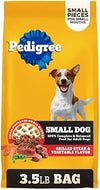 Pedigree, Small Dog Grilled Steak and Vegetable for Adult Dry Dog Food 3.5 lb