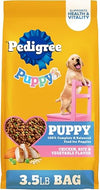 Pedigree Puppy Dry Dog Food, Chicken, Rice, and Vegetable, 3.5 lb