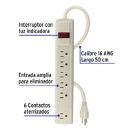 VOLTEK MULTIPLUG CON EXTENSION POWER STRIP