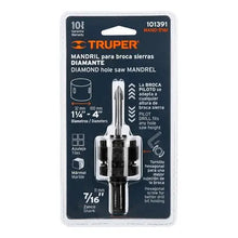 Load image into Gallery viewer, TRUPER MANDRIL PARA BROCA DIAMANTE 1-1/4"- 4"