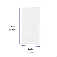 Load image into Gallery viewer, VOLTECK TAPA CIEGA 2X4 WHITE