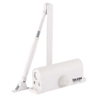 TOLEDO HEAVY DUTY DOOR CLOSER WHITE