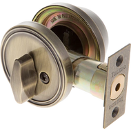 TOLEDO DEADBOLT ANTIQUE BRASS