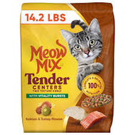 MEOW MIX SALMON & TURKEY FLAVOR VITALITY BURTS 13.5 LBS